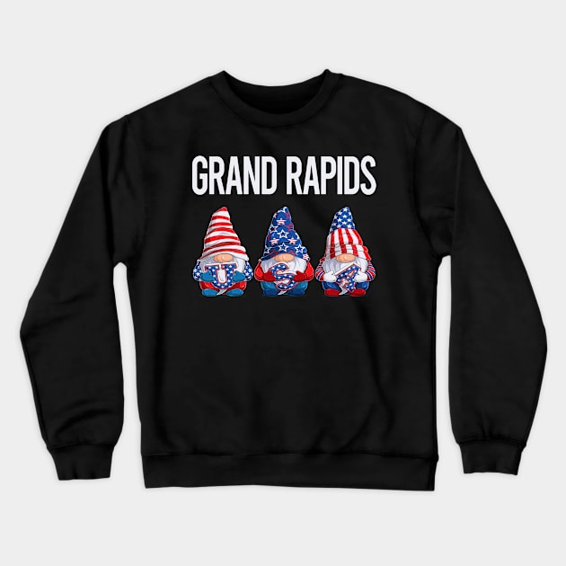 Happy USA Grand Rapids Crewneck Sweatshirt by flaskoverhand